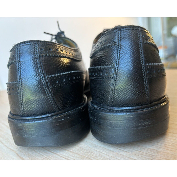 FLORSHEIM IMPERIAL 92604 Kenmoor Gunboat Vintage Black Wing Tip Shoes Size 9.5 D main image 11